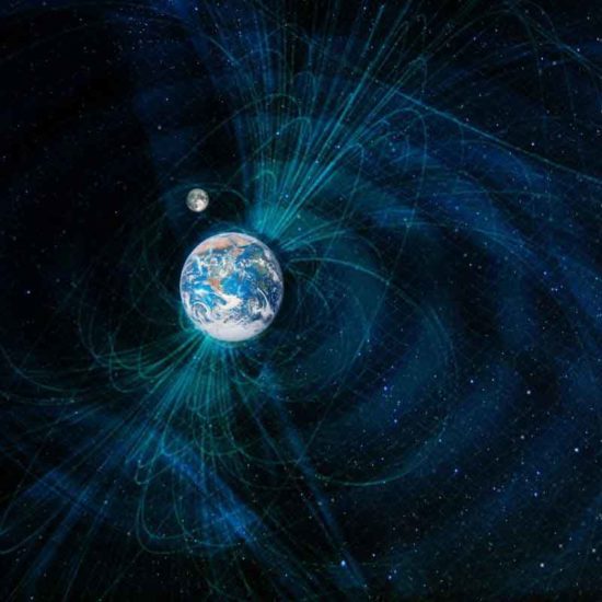 Billede af jordens magnetisme